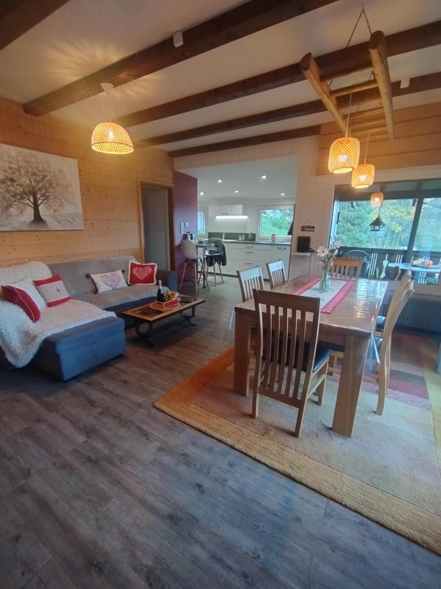Chalet Au Bois Des Ecureuils Classe Trois Etoiles. Muhlbach-sur-Munster Eksteriør billede